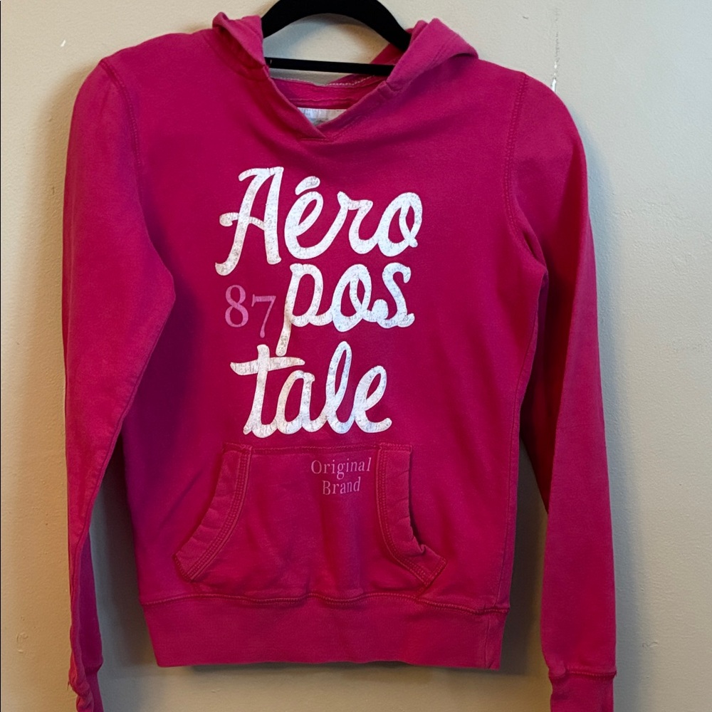 Aeropostale Hot Pink Pullover Hoodie
